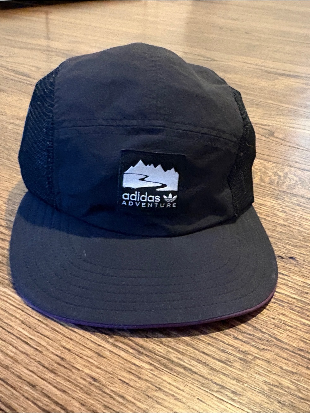 adidas Adventure Black Mesh Five-Panel Cap - FREE SHIPPING!